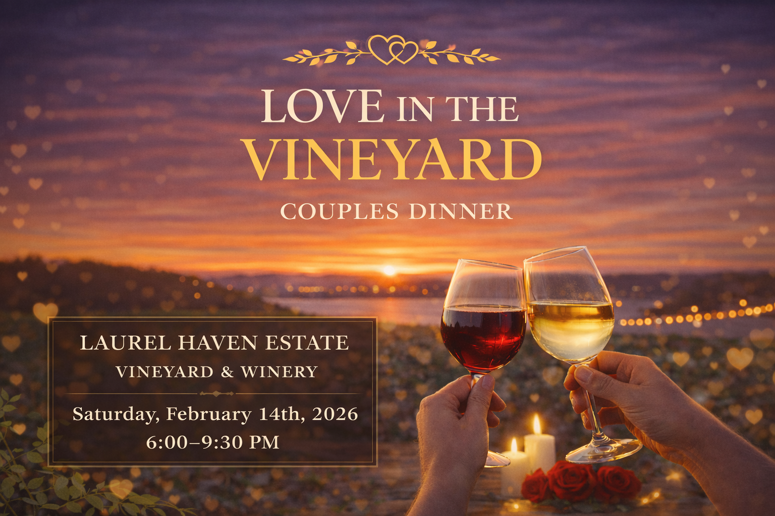 Valentines Dinner at Laurel Haven Estate