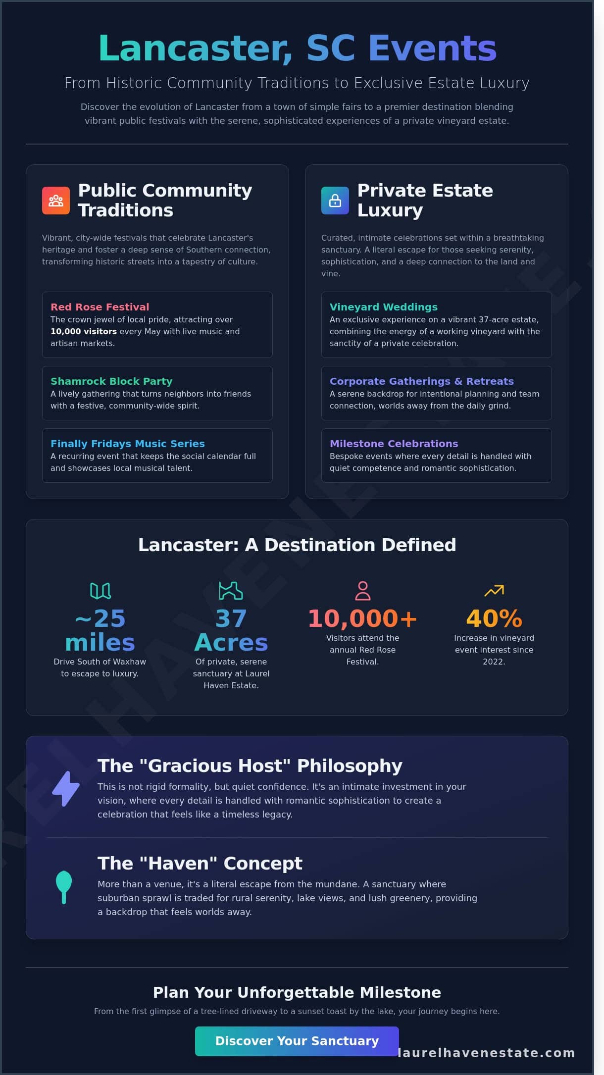 Lancaster SC Events: A Guide to Festivals, Vineyards, and Private Celebrations