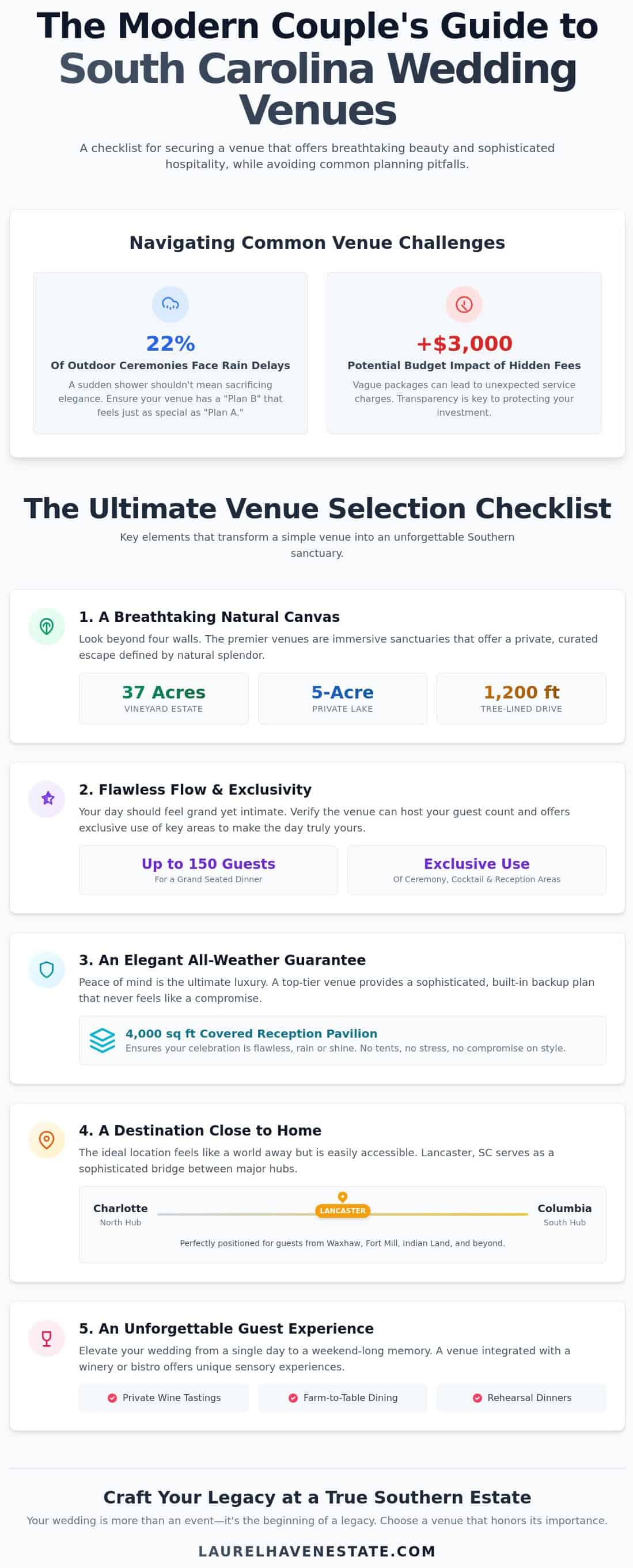 The Essential Checklist for Choosing Wedding Halls in South Carolina