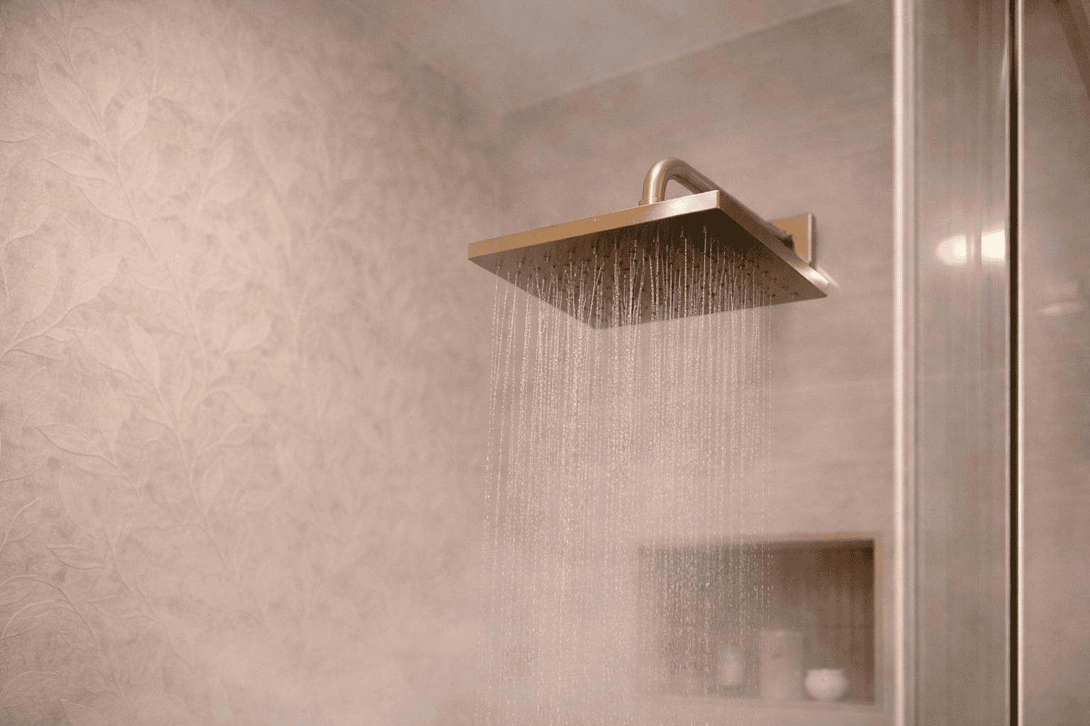 Luxury bathroom with walk-in shower for a romantic getaway at Laurel Haven Estate bed and breakfast