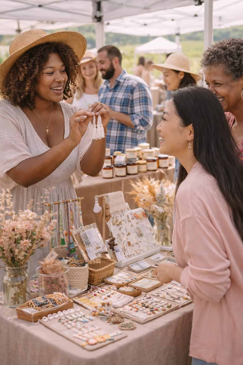 Women enjoying wine at vineyard during Mother&rsquo;s Day brunch near Indian Land SC
