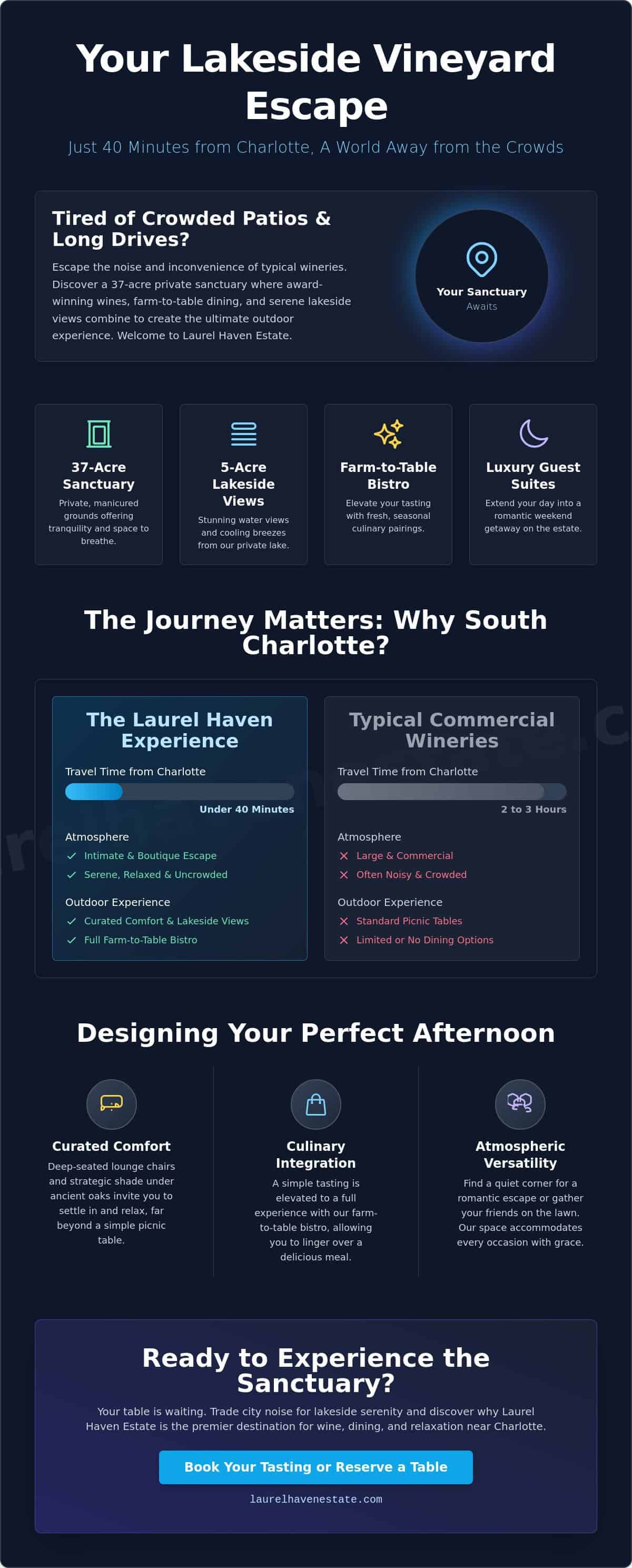 The Best Winery Near Charlotte, NC with Outdoor Seating: A Guide to Laurel Haven Estate