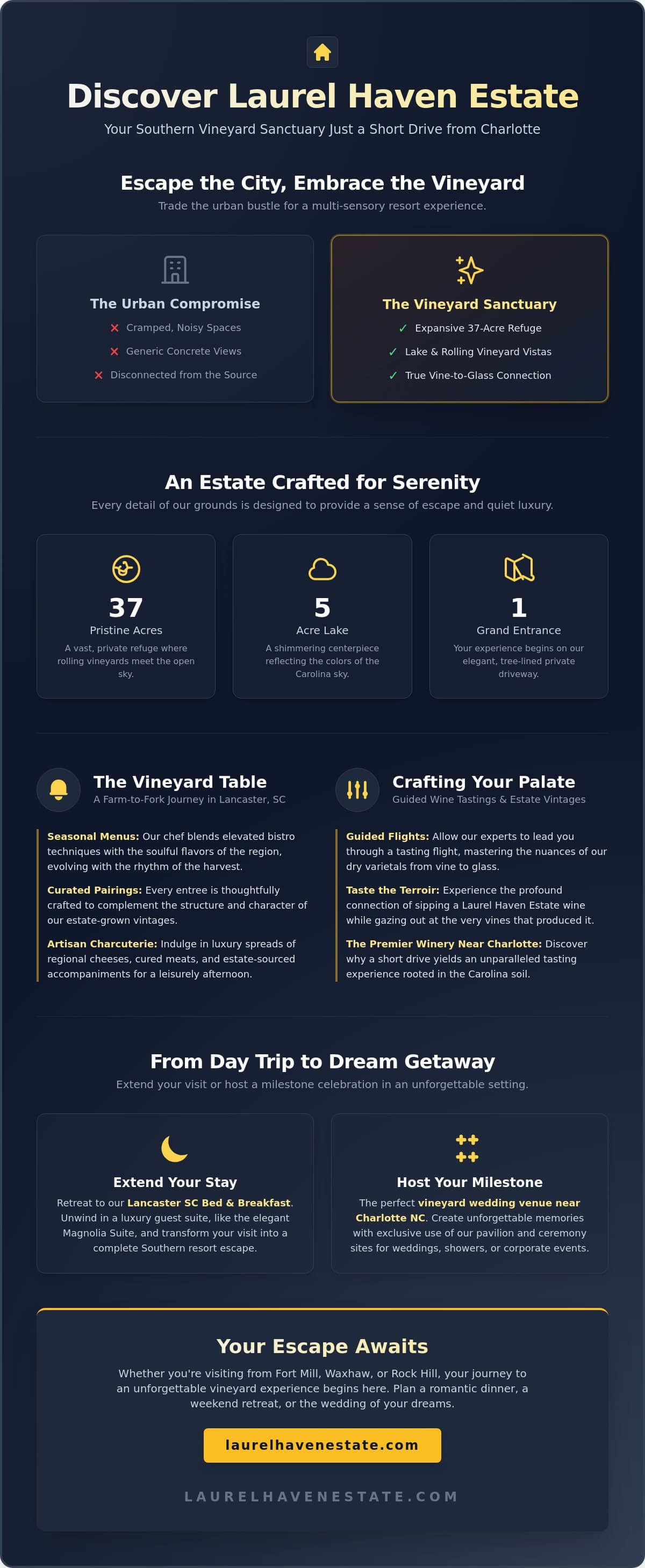 Restaurant with Wine Tasting near Charlotte NC: The Ultimate Vineyard-to-Table Escape