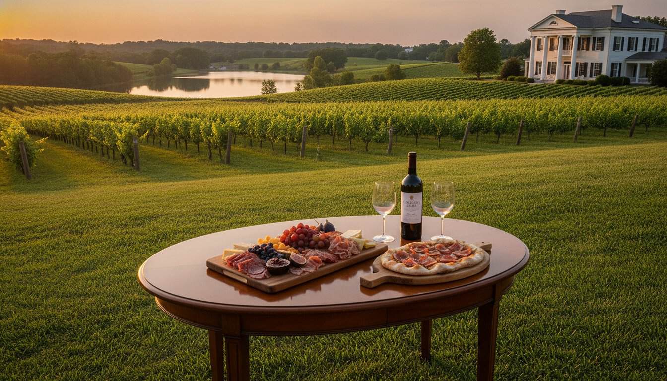 Outdoor Dining Indian Land SC: The Vineyard Table Experience at Laurel Haven Estate