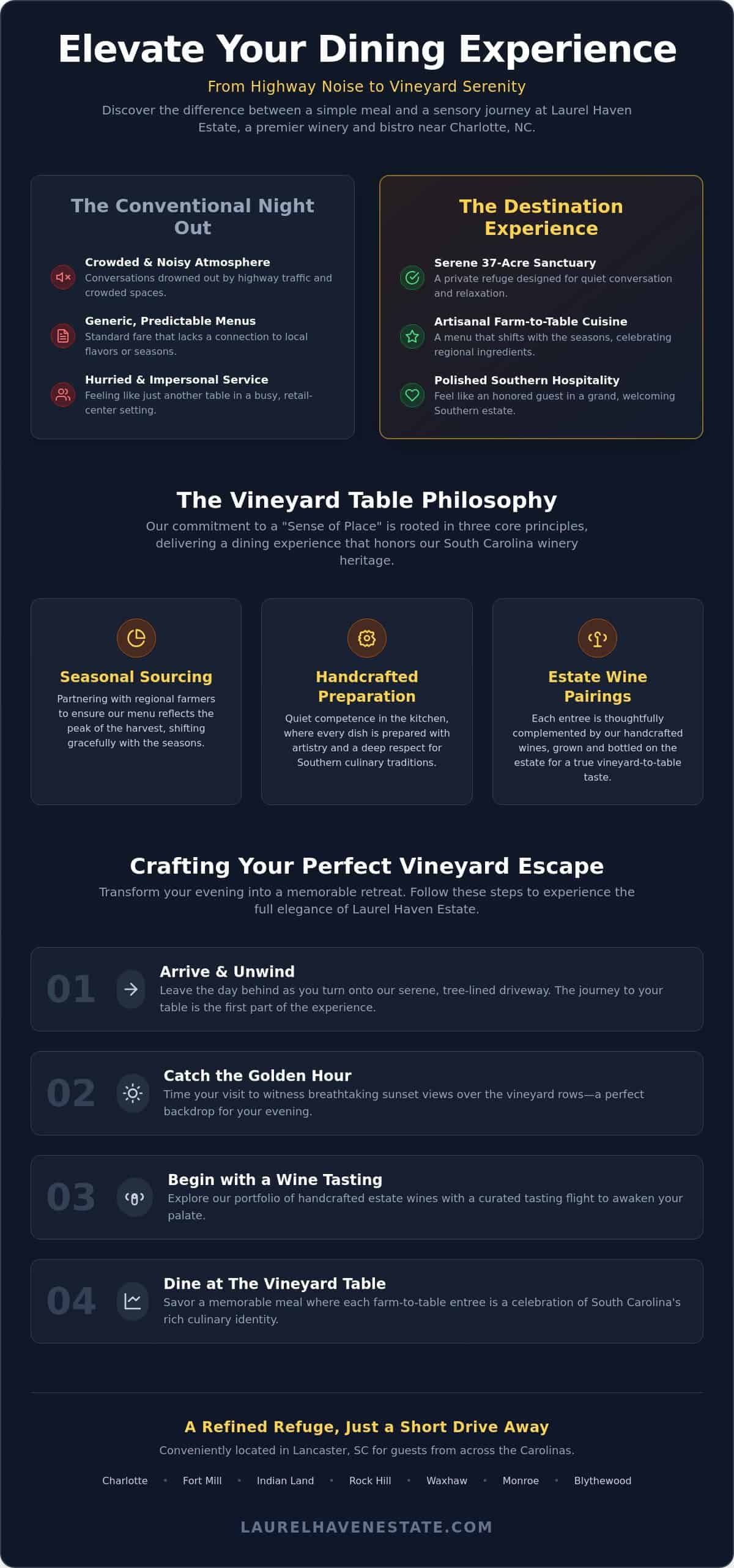 Indian Land, SC Restaurant Guide: Why the Best Dining is a Vineyard Escape
